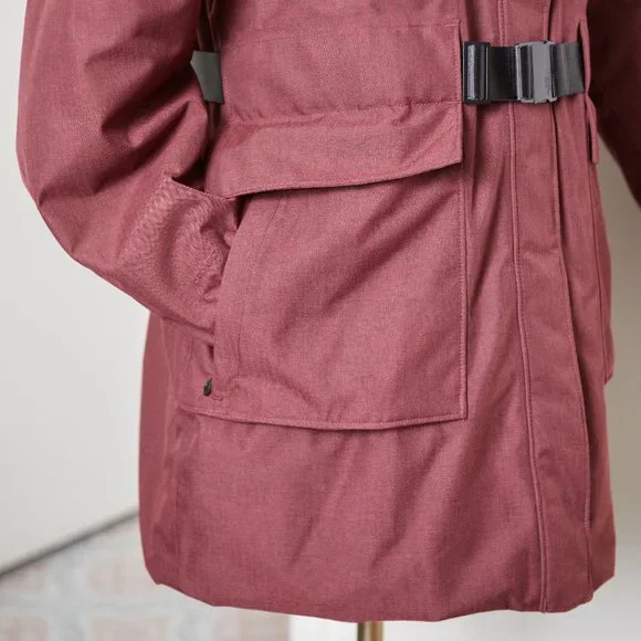 The North Face Women's Arctic Winter Parka | Red-Brown Micro Herringbone - Picture 3 of 14